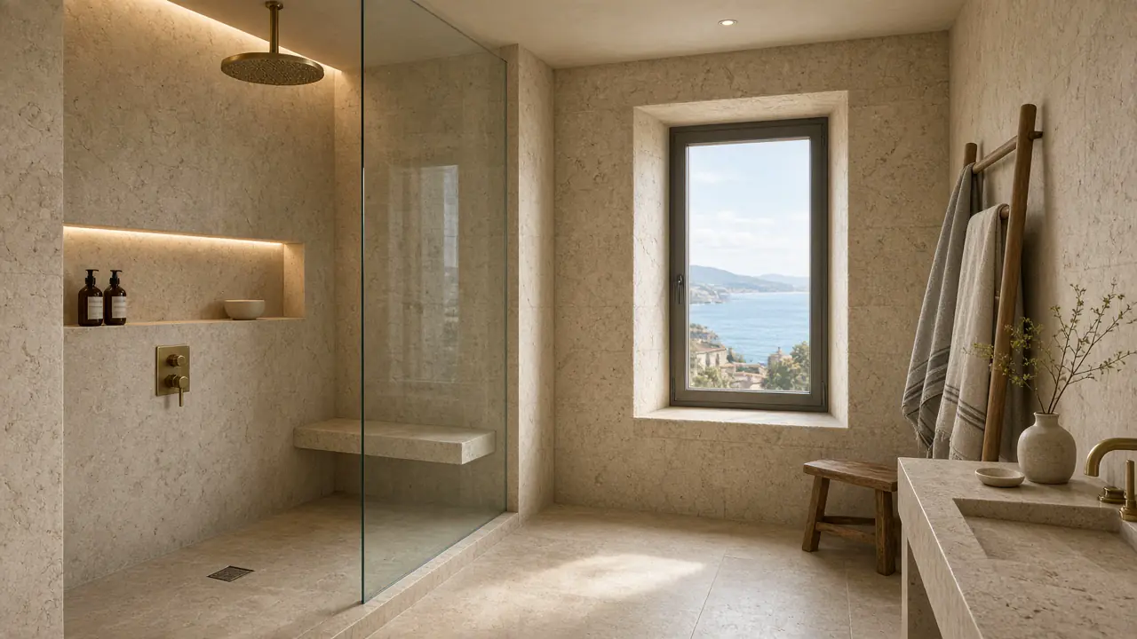Taş banyo, keten